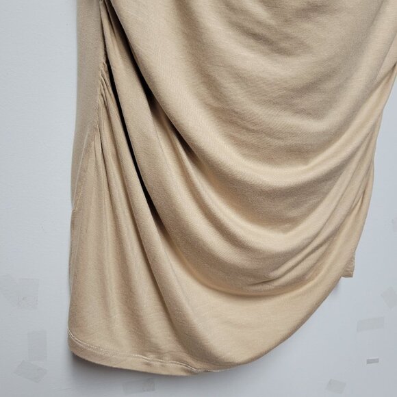 Sleeveless Top Blouse, Cowl Neck Top, Tan Comfy Blouse Top - Size S  M  XL  XXL - Picture 7 of 13